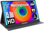 Westinghouse 15.6 Inch Portable Monitor for Laptop & Travel, 1080p, 60Hz, IPS Display, Full HD Screen with Magnetic Protective Cover, Built in Speakers, 1x Mini HDMI, 1x USB Type-C - Image 2