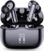 Wireless Earbuds, Bluetooth 5.4 Headphones in Ear with 4 ENC Noise Cancelling Mic, New Wireless Earphones HiFi Stereo Deep Bass 40H Playtime, In-Ear Bluetooth Earbuds LED Display IP7 Waterproof, USB-C - Image 2