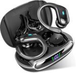 Wireless Earbuds, Bluetooth Headphones 5.3 HiFi Stereo Ear Buds, 80H Bluetooth Earbuds with Dual LED Display Charging Case, IPX7 Waterproof Earphones for Android iOS Black - Image 2
