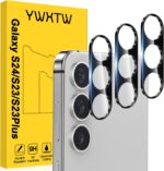 YWXTW 3 Pack for Samsung Galaxy S24 / S23 / S23 Plus Camera Lens Protector, 9H Tempered Glass S24/S23/S23 Plus Camera Cover, Anti Scratch, Case Friendly - Image 2