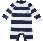 upandfast Baby Boy/Girl Swimsuit with Snap Bottom UPF 50+ Sun Protection Toddler One Piece Swimwear - Image 2