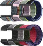 10 Packs Nylon Band Compatible with 16mm 18mm 19mm 20mm 22mm Watch Bands Quick Release Replacement Wristband for Women Men, Adjustable Sport Stretchy Braided Solo Loop Strap - Image 2