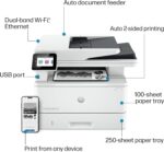 HP LaserJet Pro MFP 4101fdw Wireless Black & White All-in-One Laser Printer, Scanner, Copier, Fax, Best-for-Office (2Z619F) - Image 5