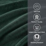 Madison Park 800GSM Bathroom Towel Set of 8 100% Cotton Bath Towel Set for Bathroom Luxurious Highly Absorbent 2 Bath Towels 2 Hand Towels 4 Washcloths Quick Dry Spa Quality Dark Green - Image 4