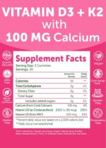 Lunakai USA Made Vitamin D3 K2 Gummies with Calcium for Women, Men & Kids - 3-in-1 Supplement for Wellness and Immune Support, Vegan 60ct - Image 6