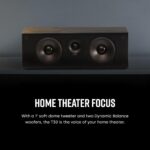 Polk Audio T30 Home Theater Center Channel Speaker - Vocal Clarity, Deep Bass Response, Dolby and DTS, Single, Black - Image 5