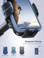 Lamicall Car Phone Holder - [Strongest Military-Grade Suction Cup] 360° Rotation Phone Holders for Your Car Quick Release Adjustable Car Phone Mount Dashboard for iPhone 16 Galaxy Smartphone Truck - Image 3