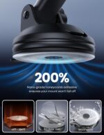 Lamicall Car Phone Holder - [Strongest Military-Grade Suction Cup] 360° Rotation Phone Holders for Your Car Quick Release Adjustable Car Phone Mount Dashboard for iPhone 16 Galaxy Smartphone Truck - Image 4