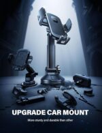 Lamicall Car Phone Holder - [Strongest Military-Grade Suction Cup] 360° Rotation Phone Holders for Your Car Quick Release Adjustable Car Phone Mount Dashboard for iPhone 16 Galaxy Smartphone Truck - Image 7