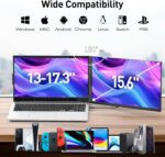 Laptop Screen Extender, 15.6" FHD 1080P IPS Portable Monitor for Laptop, Plug and Play Dual Monitor Extender for 13"-17.3" Laptops, Compatible with MAC, Windows, Android, Linux, Chrome - Image 5