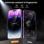 MOHAVE 2+2 Pack for iPhone 14 Pro Max Screen Protector 6.7" with Camera Lens Protector [Auto Alignment/Dust Removal] HD Clear Tempered Glass [Military Grade Shatterproof] Case Friendly - Image 6