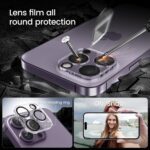 MOHAVE 2+2 Pack for iPhone 14 Pro Max Screen Protector 6.7" with Camera Lens Protector [Auto Alignment/Dust Removal] HD Clear Tempered Glass [Military Grade Shatterproof] Case Friendly - Image 7