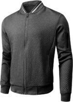 Mens Loose Fit Lightweight Jacket Casual Stylish bomber Jacket - Image 4