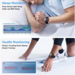 Sanag C29 Smart Watch for Men Women, 1.52" HD Screen Rugged Smart Watch with 120+ Sports Modes, Heart Rate Tracking, Sleep Monitor, Bluetooth Call, Extra-Long Battery, Black - Image 4