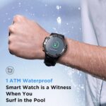 Sanag C29 Smart Watch for Men Women, 1.52" HD Screen Rugged Smart Watch with 120+ Sports Modes, Heart Rate Tracking, Sleep Monitor, Bluetooth Call, Extra-Long Battery, Black - Image 6