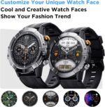Sanag C29 Smart Watch for Men Women, 1.52" HD Screen Rugged Smart Watch with 120+ Sports Modes, Heart Rate Tracking, Sleep Monitor, Bluetooth Call, Extra-Long Battery, Black - Image 8