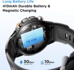 Sanag C29 Smart Watch for Men Women, 1.52" HD Screen Rugged Smart Watch with 120+ Sports Modes, Heart Rate Tracking, Sleep Monitor, Bluetooth Call, Extra-Long Battery, Black - Image 10