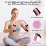 Pilates Essentials Kit for Home Women, Ring and Ball Set, Pilates Equipment for Workouts, 3 Resistance Bands, Grip Socks, 14 Inch Magic Circle, Mini Exercise Ball, Great Exercise Equipment - Image 3