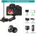 Super Double Clamp Camera Mount Chair Umbrella Clamp, with 360° Magic Arm Double Ball Head Adapter for Umbrella, Pole, Strollers, Motorcycle, Photo Studio Light Stand, Photo Boom Stand - Image 5