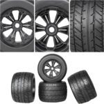 RC Station 17mm Hex RC Wheels and Tires 4PCS RC Truck Buggy 3.8 Tires Wheels for 1/8 1/6 Scale Traxxas Maxx T Maxx Sledge Revo 3.3 Arrma Kraton Notorious 6S 4S 3S Tires Wheels Preglued - Image 6