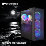 STGAubron Gaming PC Computer Desktop, Radeon RX 580 8G, Intel Core I7 8th up to 4.1GHz, 16G DDR4, 1T SSD, WiFi 6 & BT 5.2, RGB Fan x4, Windows 11 Home - Image 3