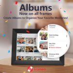 32GB FRAMEO 10.1 Inch Smart WiFi Digital Photo Frame 1280x800 IPS LCD Touch Screen, Auto-Rotate Portrait and Landscape, Built in 32GB Memory, Share Moments Instantly via Frameo App from Anywhere - Image 7