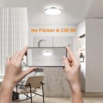 BLNAN LED Flush Mount Ceiling Light Fixture, Super Slim 12 Inch 24W LED Ceiling Light, 3000K/4000K/5000K Selectable Ceiling Lamp - Round Flat Ceiling Lights Flush Mount for Kitchen Bathroom Shower - Image 6