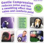 Happy Hoodie The Original Dog & Cat Calming Band - American Brand - Anxiety Relief/Noise Protection-Grooming-Thunder-Fireworks (X-Large, Black) - Since 2008 - Image 4