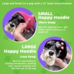Happy Hoodie The Original Dog & Cat Calming Band - American Brand - Anxiety Relief/Noise Protection-Grooming-Thunder-Fireworks (X-Large, Black) - Since 2008 - Image 8