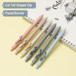 Mr. Pen- Retractable Gel Pens, 6 Pack, Black Ink, Cat Gel Pens, Cat's Tail Gel Pens Fine Point 0.5mm, Retractable Pens, Aesthetic Pens for Journaling Fine Tip Pens, Cute Cat Pens for Cat Lovers - Image 5