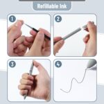 Mr. Pen- Retractable Gel Pens, 6 Pack, Black Ink, Cat Gel Pens, Cat's Tail Gel Pens Fine Point 0.5mm, Retractable Pens, Aesthetic Pens for Journaling Fine Tip Pens, Cute Cat Pens for Cat Lovers - Image 6