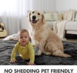 6x9 Ft Large Shag Rugs for Living Room Decor, Tie-Dyed Ultra Soft Fluffy Furry Area Rugs for Bedroom Indoor Floor, Aesthetic Carpet for Kids Home (Dark Grey) - Image 7