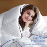 White Down Alternative Comforter Soft, Fluffy, and Cozy All Season Bedding, Machine Washable, Hypoallergenic Duvet Insert Oeko-TEX Certified (King, 106 x 90 inches) - Image 4