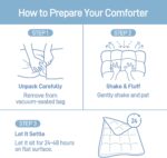 White Down Alternative Comforter Soft, Fluffy, and Cozy All Season Bedding, Machine Washable, Hypoallergenic Duvet Insert Oeko-TEX Certified (King, 106 x 90 inches) - Image 6