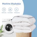 White Down Alternative Comforter Soft, Fluffy, and Cozy All Season Bedding, Machine Washable, Hypoallergenic Duvet Insert Oeko-TEX Certified (King, 106 x 90 inches) - Image 7