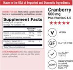 NatureWise Cranberry Pills for Women - Extract Equal to 12,500mg* Cranberry Supplement + Vitamin C & E - Cleansing Urinary Tract & Bladder - Vegan, Non-GMO, Sugar-Free - 360 Capsules[6-Month Supply] - Image 6