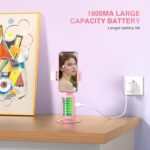 Auto Face Tracking Tripod 360° Rotating Cell Phone Photo and Video Kits Stand, No App, Phone Camera Stand with Remote and Gesture Control for Live Recording Tiktok Pink1 - Image 9