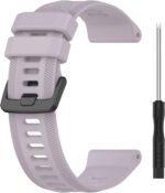 Compatible with Garmin Forerunner 955 Watch Band for Women Men, Soft Silicone Replacement Bands Wristbands Accessory Straps Compatible with Garmin Forerunner 955 Solar Smartwatch - Image 5