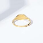 Amazon Essentials 14K Plated Sterling Silver Round Signet Ring - Image 6