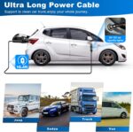 Car Vacuum, Portable Vacuum Cleaner with Powerful 7000PA Suction, DC 12V Power 16.4Ft Cord Wired Vacuum Cleaner, LED Light, Car Accessories for Men/Women - Image 5