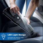 Car Vacuum, Portable Vacuum Cleaner with Powerful 7000PA Suction, DC 12V Power 16.4Ft Cord Wired Vacuum Cleaner, LED Light, Car Accessories for Men/Women - Image 6