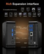 KAMRUI E3B Mini PC with AMD Ryzen 7 5825U, 16GB DDR4 512GB M.2 SSD Mini Computer, Mini Gaming PC with USB Type-C, Desktop Computer Supports Triple 4K Display, WiFi 6, BT 5.2 - Image 4