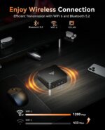 KAMRUI E3B Mini PC with AMD Ryzen 7 5825U, 16GB DDR4 512GB M.2 SSD Mini Computer, Mini Gaming PC with USB Type-C, Desktop Computer Supports Triple 4K Display, WiFi 6, BT 5.2 - Image 9