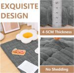 Smiry Couch Cover for Dogs Washable, Non Slip Fuzzy Pet Couch Covers for 3 Cushion Sofa Pet Friendly, Thick Soft Sofa Slipcovers Cushion Protector (Dark Grey, 27.6" x 59") - Image 4