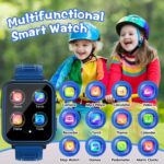 Smart Watch for Kids with 24 Puzzle Games HD Touch Screen Camera Video Music Player Pedometer Alarm Clock Flashlight 12/24 hr Kids Watches Gift for 4-12 Year Old Boys Girls Toys for Kid - Image 3