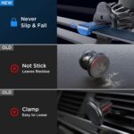 LISEN Magnetic Phone Holder for Car - Upgraded Clip Ultra 6 Strong Magnets, Phone Magnets for Back of Phone, Soporte de Telefono para carro for Galaxy S25 Ultra 4-6.7 inch Smartphones (Black) - Image 6