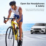 Open Ear Headphones with Mic, Bluetooth Headset with Microphone, Dual Connect Bluetooth 5.3 with AI Noise Cancelling Mic & Mute Function, Wireless Headset for Work, Sports, Drive - Image 5