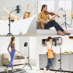 Tripod Stand for Ipad,Gooseneck 65-inch Floor Stand for Tablet,Floor Stand for iPad Tripod with 360° Rotating Mount for Mini, Air, Pro and All 4.7-11.9 Inch Tablet and Phone - Image 8