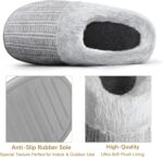 shoeslocker Women’s Memory Foam Indoor Slippers Fuzzy Knitted House Slippers Comfy Slip-on House Shoes - Image 5