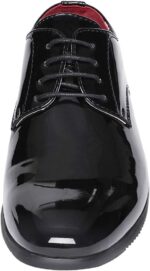 Bruno Marc Men's Faux Patent Leather Tuxedo Dress Shoes Classic Lace-up Formal Oxford - Image 6